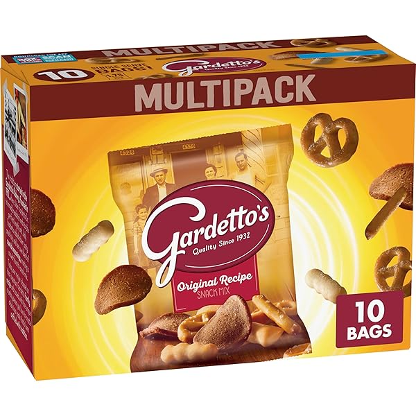 GARDETTO’S ORIGINAL RECIPE SNACK MIX, SINGLE SERVE BAGS MULTIPACK, 10 CT, 17.5 OZ