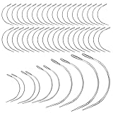 50 Pcs Curved Leather Needles,Curved Leather Hand