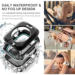 WINGLE 2-in-1 Waterproof Bling Case for Apple Watch