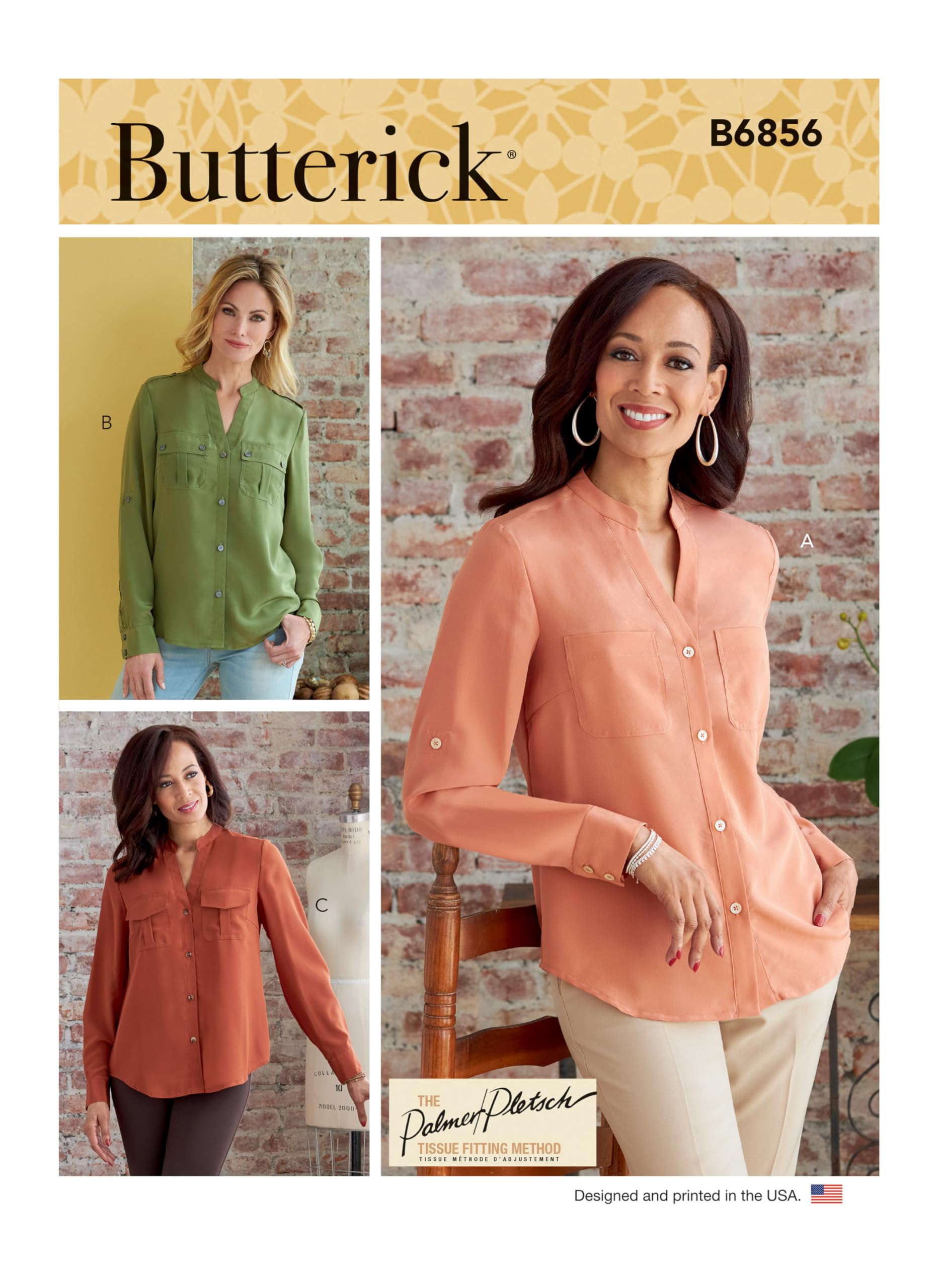 Butterick B6856F5 Misses TOP/Vest F5 (16-18-20-22-24)