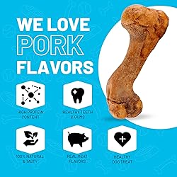 Sitka Farms Pork Femur Premium Dog Bones - 10 Count