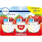 Febreze Odor-Fighting Fade Defy PLUG Air Freshener Berry &amp; Bramble, .87 fl. oz. Oil Refill, 3 Count
