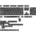 DROP MT3 White-on-Black Keycap Set, ABS Hi-Profile Keycaps, Doubleshot Legends, MX Style Covers Fullsize, Tenkeyless, Winkeyl