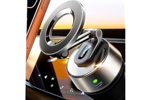 LISEN SuctionPro Phone Holder for Car【Auto Vacuum 3.0】 Electric Vacuum Magnetic Phone Mount, Suction Cup Phone Mount Universal Car Accessories Gifts for Christmas for iPhone 17 Pro Max Air 16 15 14