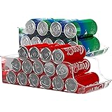 Atopov Set of 2 Refrigerator Organizer Bins Fridge Organizer Freezer Pantry Organization and Storage, Beverage, Canned Food C