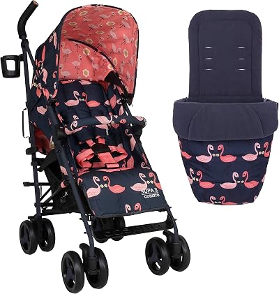 Cosatto Supa 3 Pushchair with Footmuff Pretty Flamingo