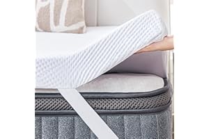 SINWEEK 2 Inch Memory Foam Mattress Topper for Pressure Relief Twin