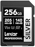 Lexar 256GB Silver SDXC UHS-I Memory Card, Up to