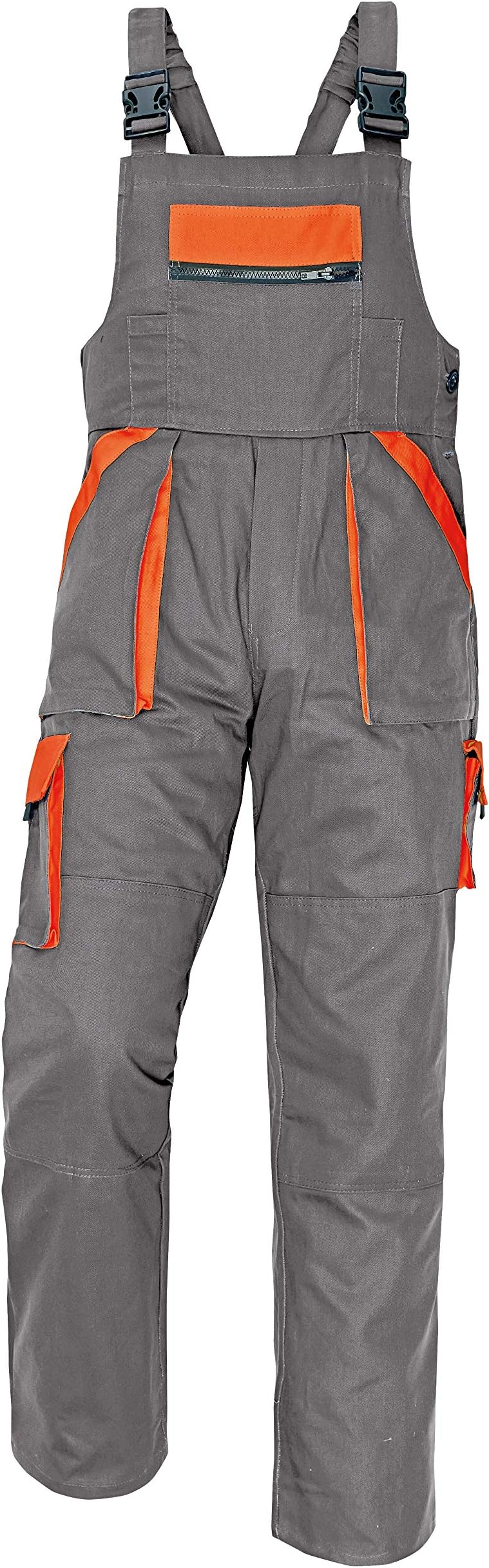 Stenso MAX - Mens Work Bib and Brace Dungarees Cotton Overalls with Cargo Pockets