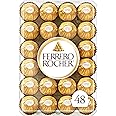 FERRERO ROCHER Fine Hazelnut Milk Chocolate Gift Box, 48 Count, Ideal Hostess Gift, 600g