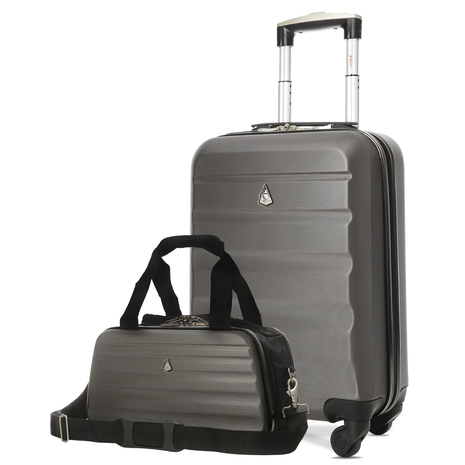 Aerolite 21 ABS Hard Shell 4 Wheel Cabin Luggage Suitcase Ryanair