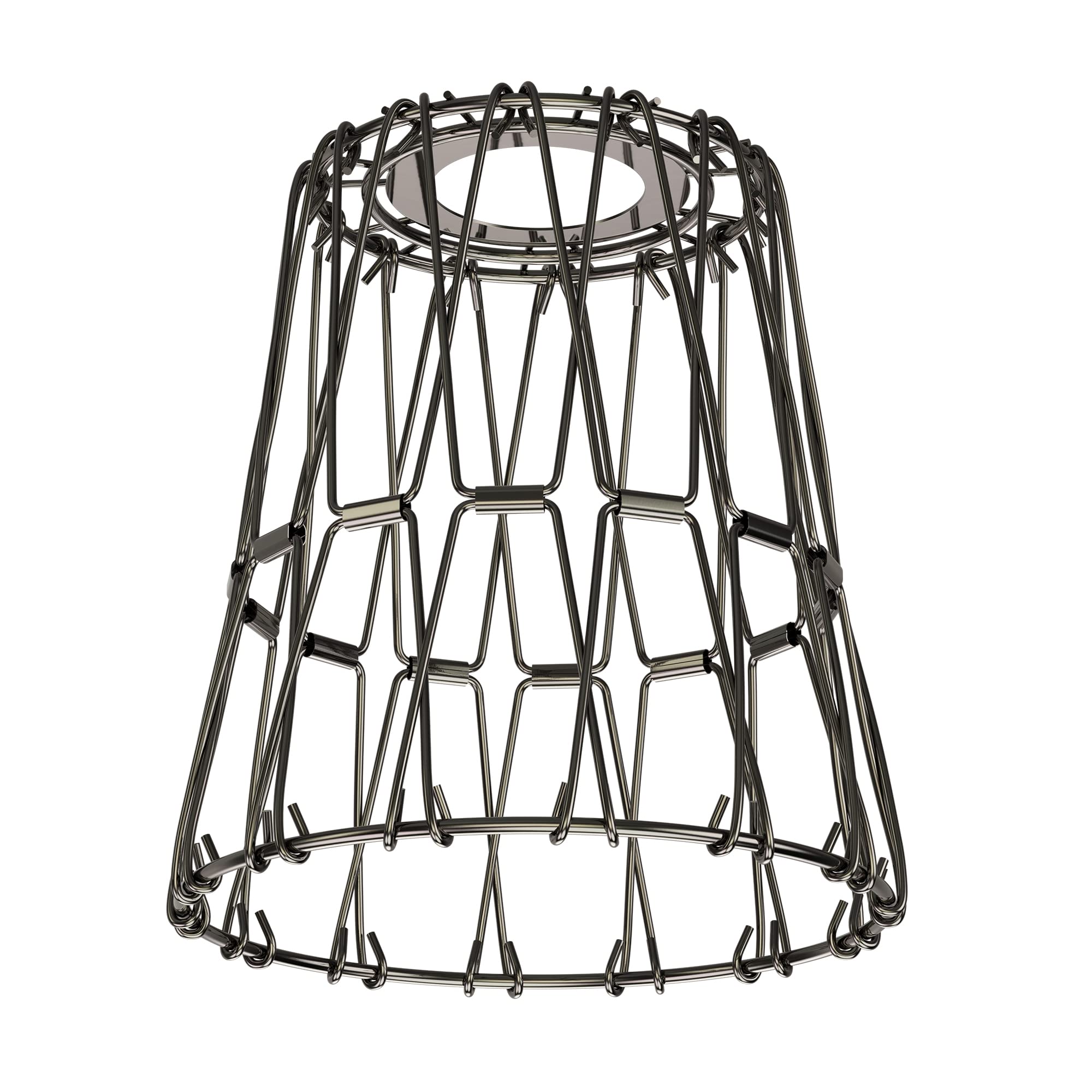 ledscom.de Cage lampshade, Chrome-Black, 135mm Ø — image 1