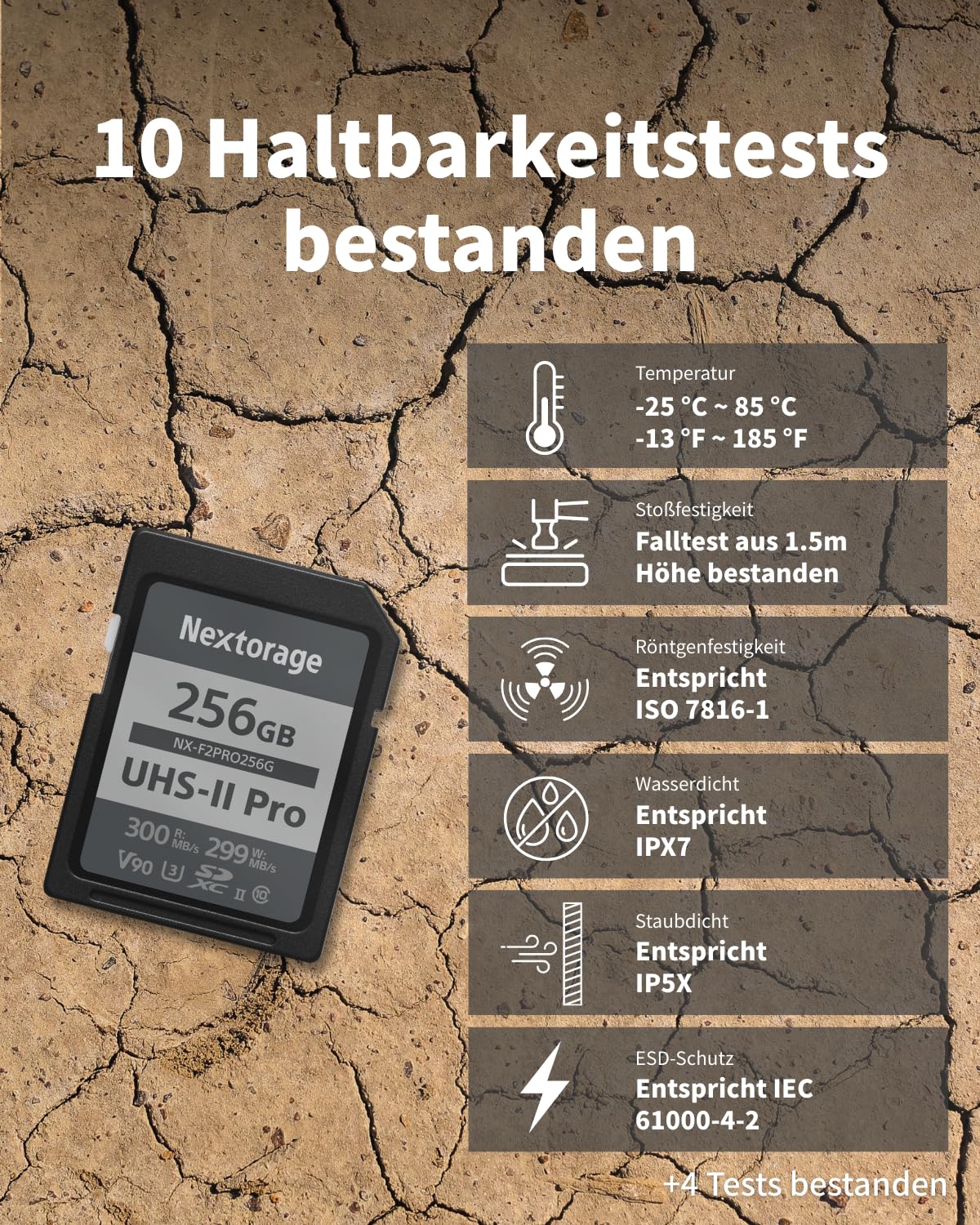 Nextorage SD Karte 256GB UHS-II SDXC, japanische speicherkarte datenspeicher SD Card, Kamera Zubehör für Nikon/Canon/Sony/Fujifilm/Nintendo Switch, F2PRO NX-F2PRO256G 8
