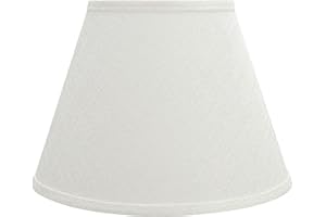 Aspen Creative 32685 Transitional Hardback Empire Shaped Construction White, 13" Wide (7" x 13" x 9 1/2") Spider Lamp Shade
