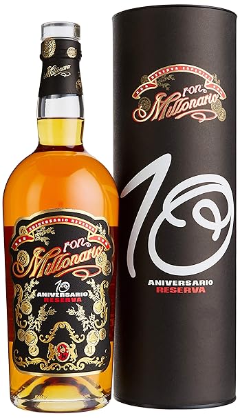 Ron Millonário 10 Aniversario Reserva Rum mit Geschenkverpackung (1 x 0.7)