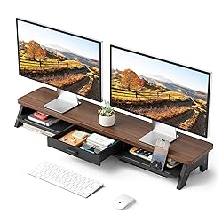 Dual Monitor Stand Riser,LED 2-Tier 39.3 Inch