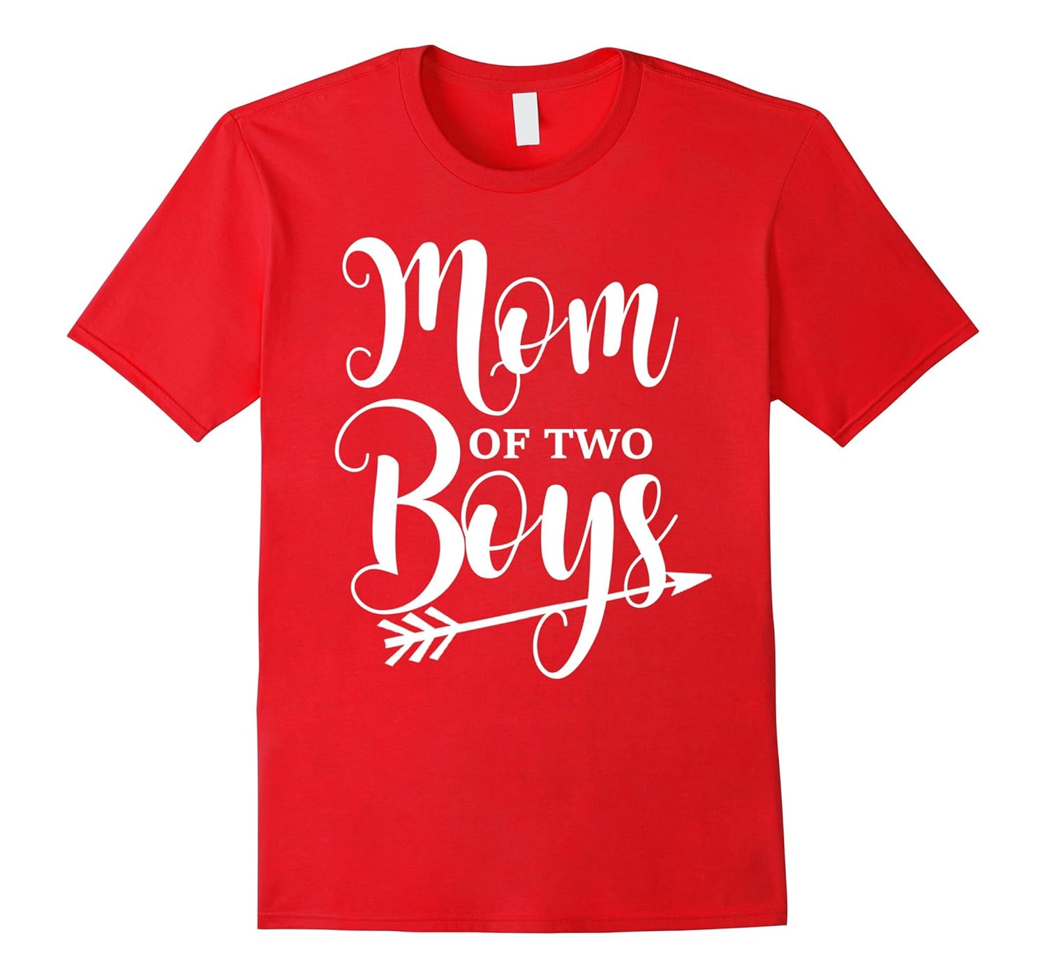 Mom Of Two Boys T-Shirt. T-Shirt for mother of two boys-ANZ