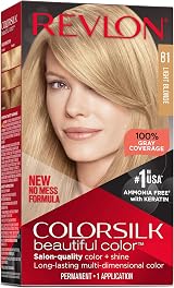 Revlon Colorsilk Beautiful Color 81 Light Blonde Ammonia Free Hair Dye