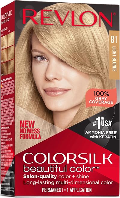 Revlon Colorsilk Beautiful Color 81 Light Blonde Ammonia Free Hair Dye