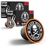 DEATH WISH Death Cups [20 Count] Single Serve Coffee Pods, World’s Strongest Coffee, Dark Roast Capsules, For Capsule Cup Bre