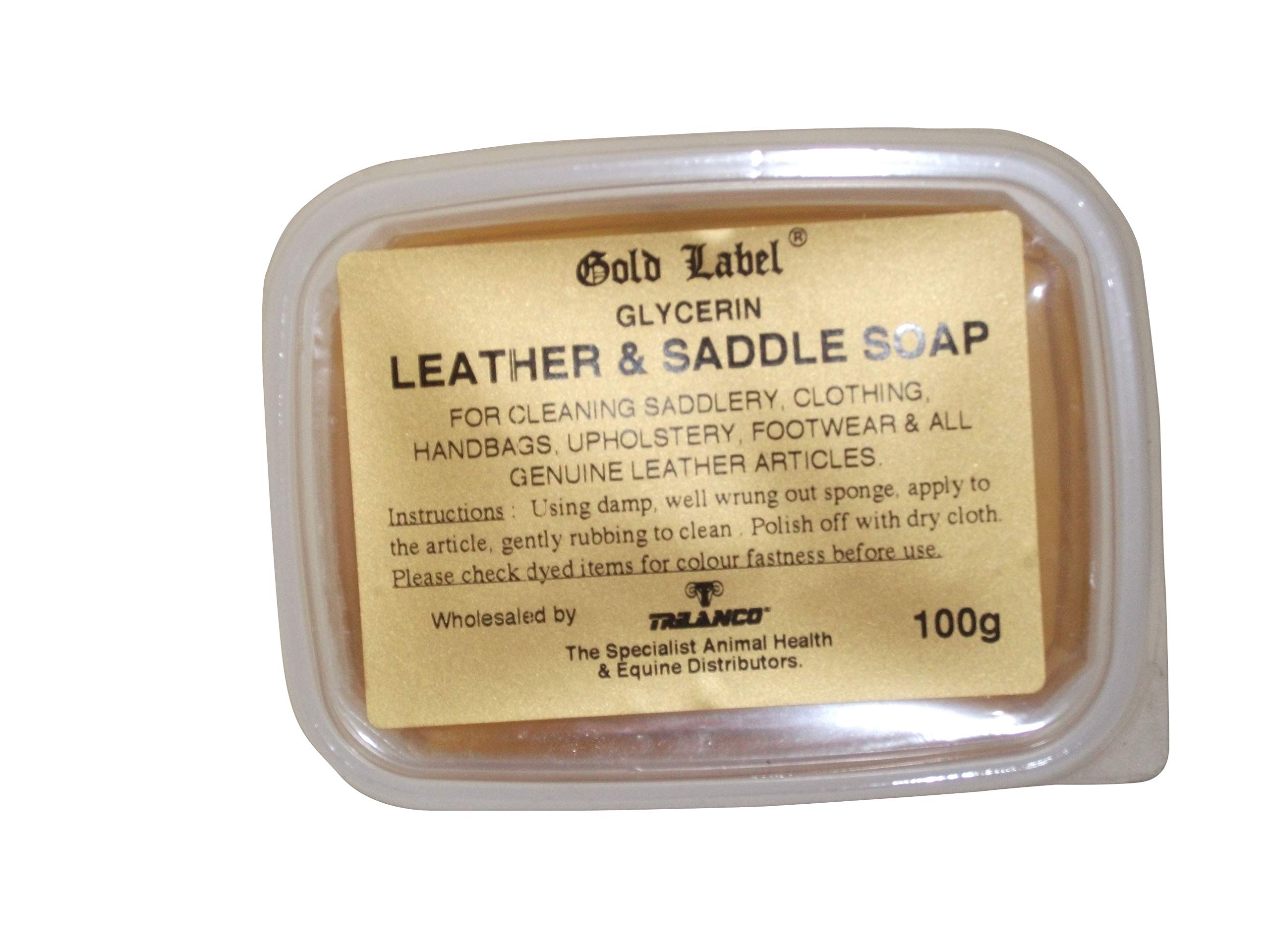 Gold Label GLD0284 Glycerin Leather and Saddle Soap - Clear, 100 g