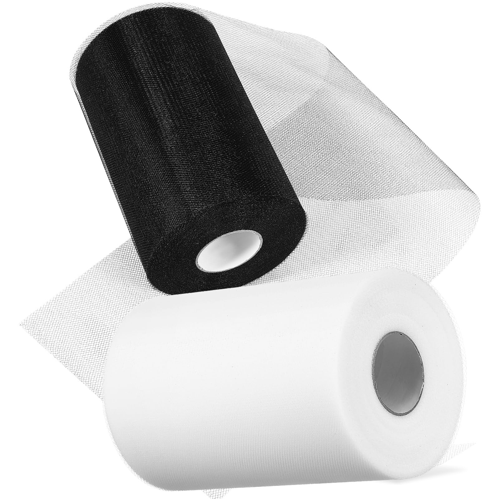 VILLCASE Wedding Decorative Yarn 15Cm X 100Y White Tulle Fabric Roll for Wedding Decorations DIY Crafts and Party Draping - Multi-Purpose Sheer Mesh Material