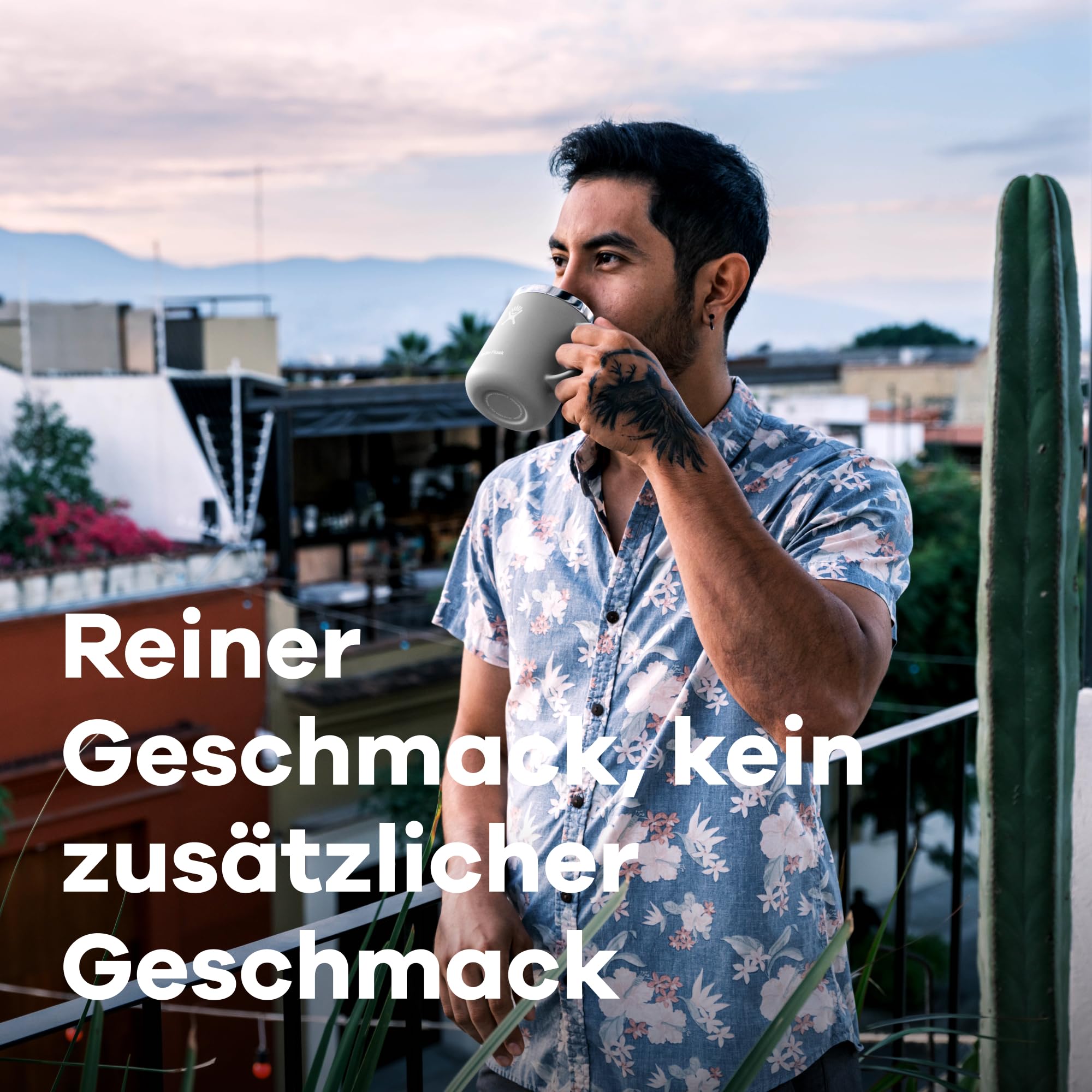 HYDRO FLASK - Kaffeebecher 354ml (12 oz) - Vakuumisolierter Thermobecher aus Edelstahl - Isolierbecher mit Griff & Steckdeckel - Reise-Becher - Spülmaschinenfester Kaffeebecher - Indigo 6