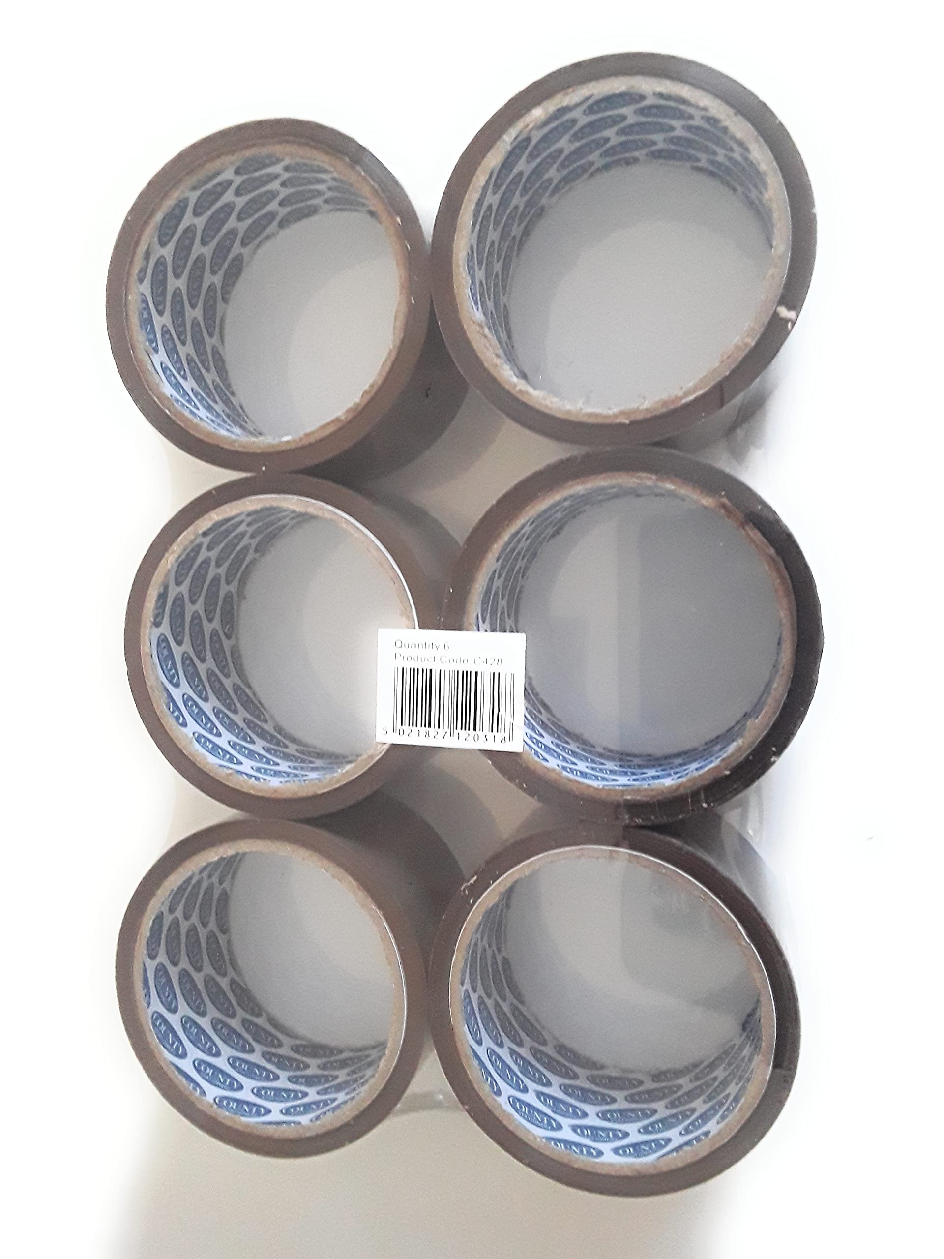 6 Rolls 48MM×40M Brown Packing Tape,Parcel, Heavy Duty,Moving Houses and Office Use Packaging Tapes
