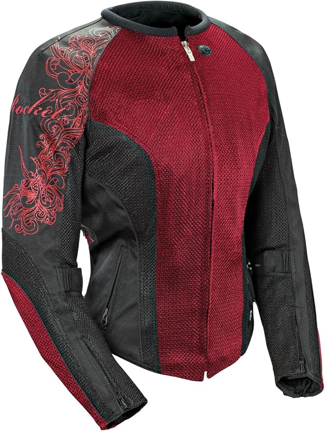 Amazon.com: Joe Rocket Cleo 2.2 Women's Mesh Motorcycle Riding Jacket (Wine/Black/Black, Large 
