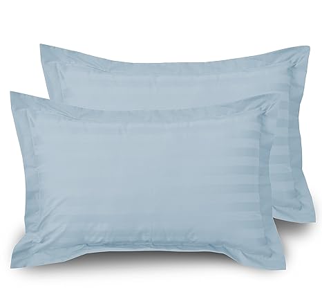 Buy Ahmedabad Cotton 300 Tc Luxurious Striped Pillow Case Set
