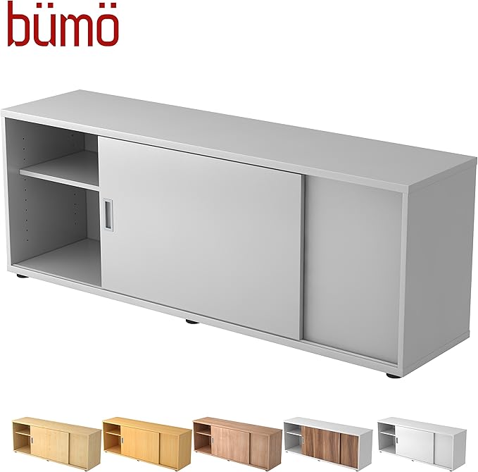 Aparador de madera con puerta corredera | De oficina con puertas