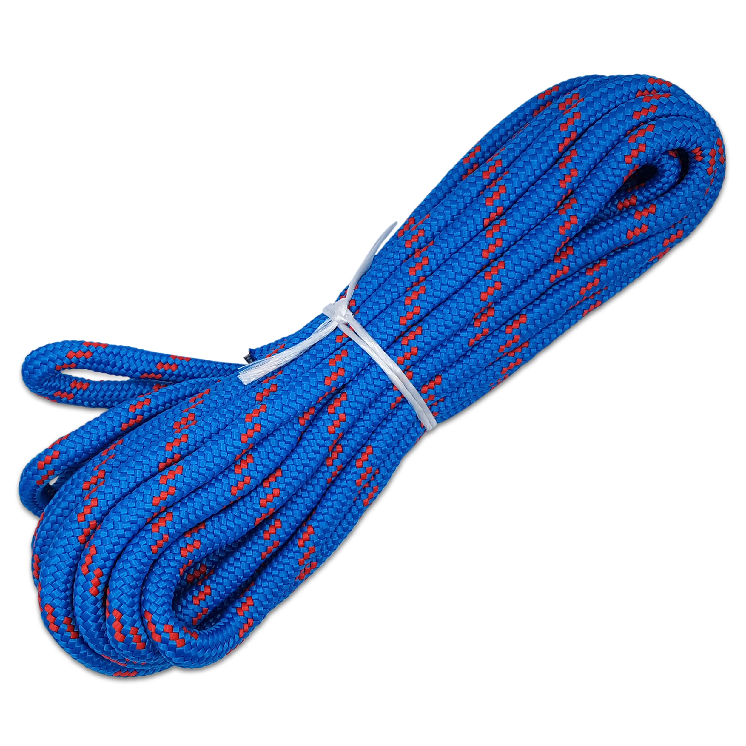 10mm Poly Braided Rope – 10m of Blue Line Cord – Reliable and Resilient Paracord for Multiple Tasks – Lightweight Braided Cord – Ideal for Camping, Dock Lines, Sailing, Construction. Set by MYPURECORE