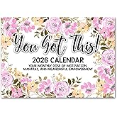 You Got This!: Your Monthly Dose of Motivation, Mantras, and Everyday Empowerment | 2026 Wall Calendar 12"x8"