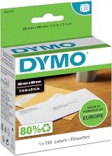 DYMO Return Address Labels 28 mm x 89 mm Self-Adhesive Roll of 130