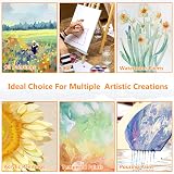 Koncci Canvas for Painting 30x40 cm 5 Pack Acid-Free Cotton Canvas Board view 5