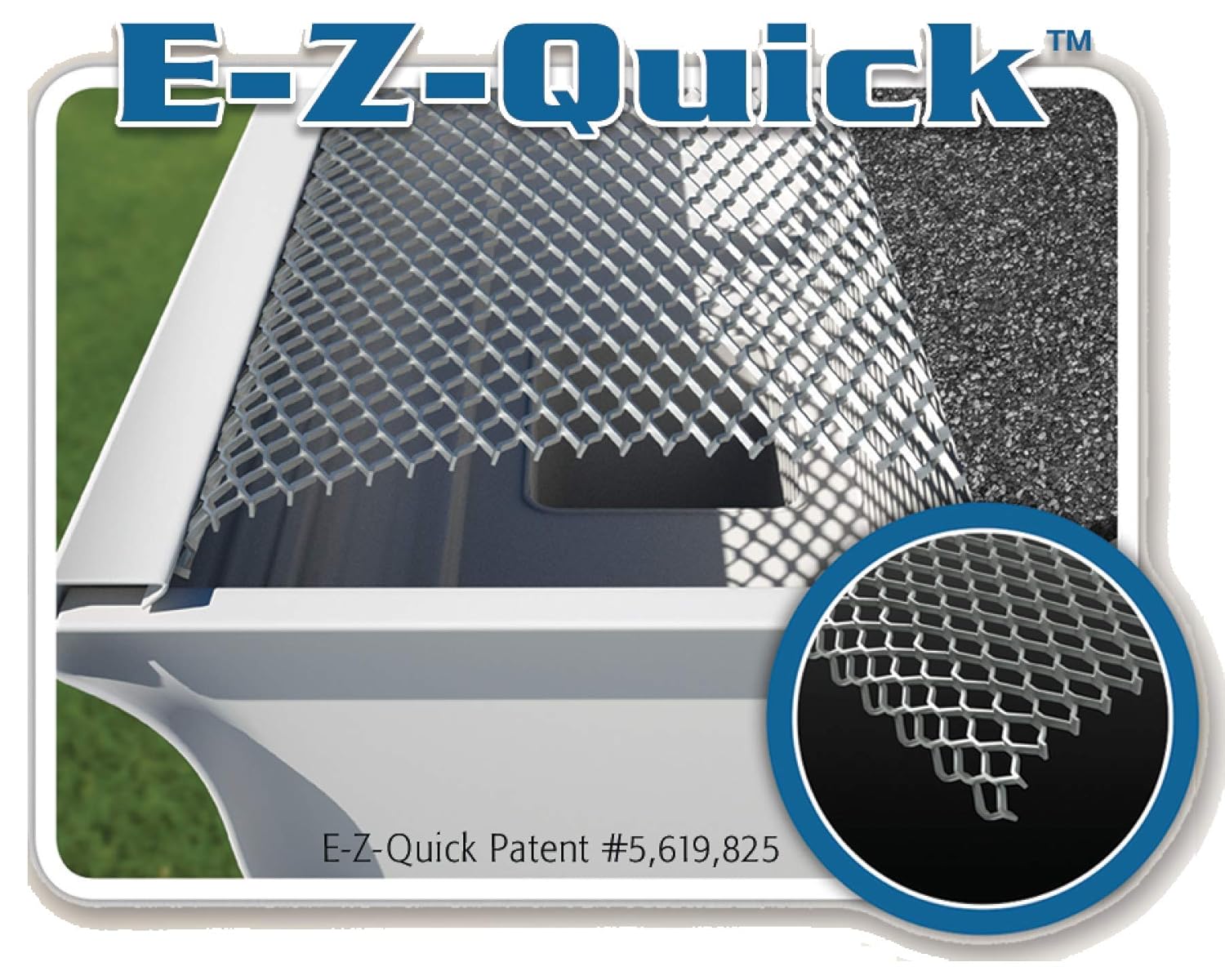 EZGUTTER GUARD EZQuick10 Gutter Guard, Silver, 5