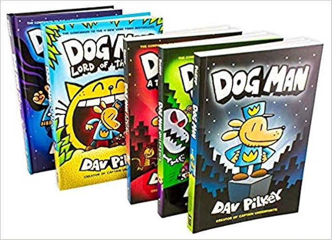 dog man book toys