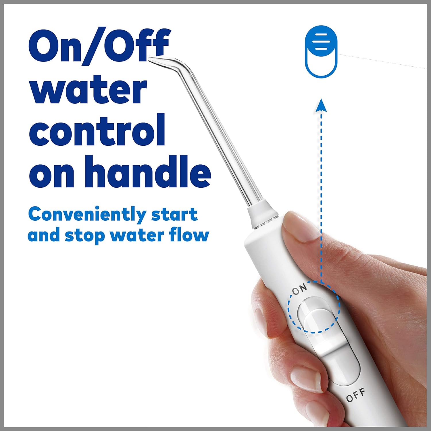 Waterpik Water Flosser For Teeth, Portable Electric For Travel and Home - Nano Plus, WP-320, White, 6 Count: Beauty