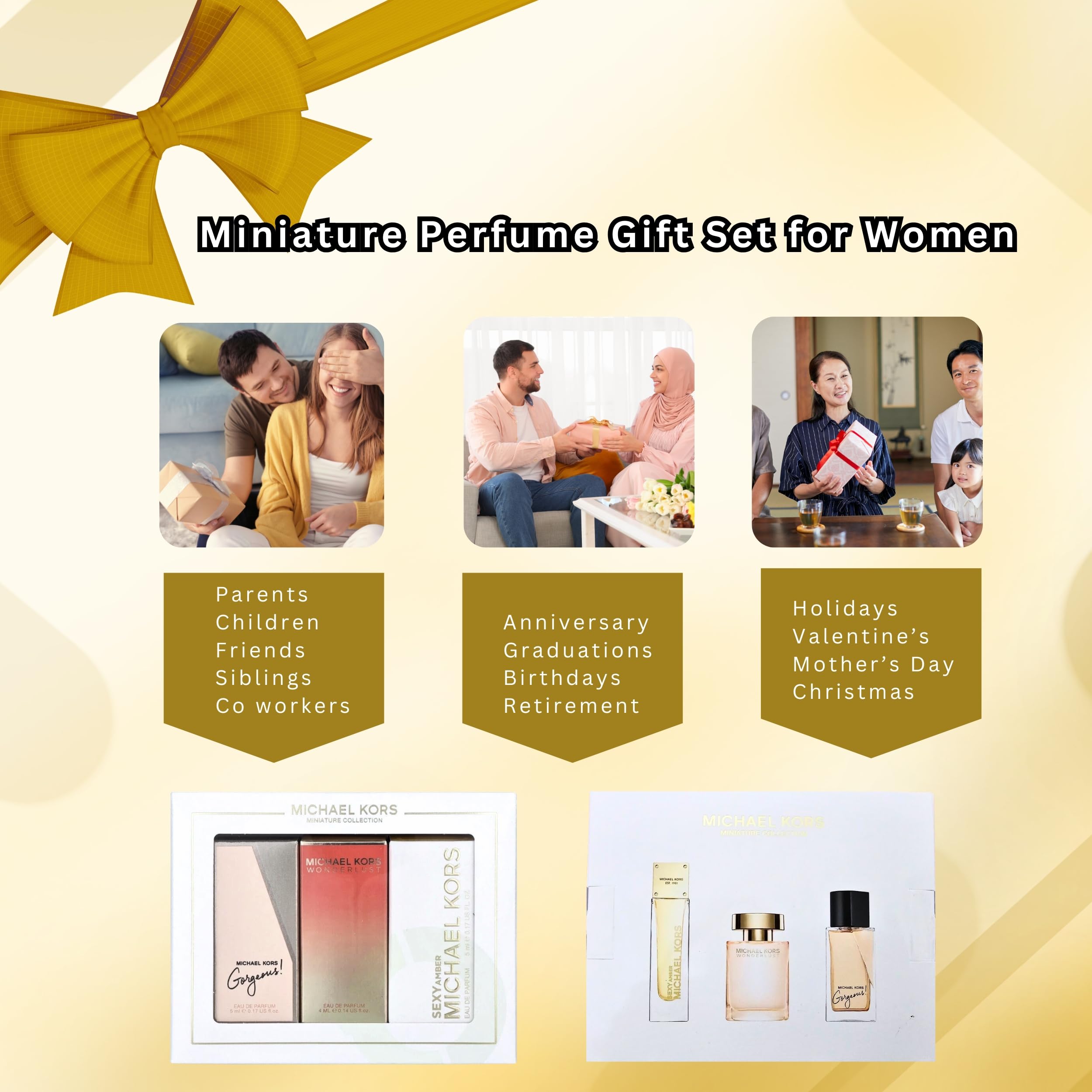 Michael Kors Perfume for Women Variety Gift Set Mini EDP Splashes