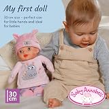 Baby Annabell Sweetie Pink 30cm Soft Body Doll with Rattle from Birth view 3