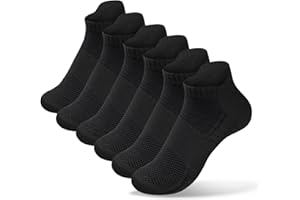 oiasse 6 Pairs Ankle Socks for Women Men, Cotton Athletic Non Slip Socks for Women Men