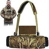 AYAMAYA Tactical Hand Warmer Pouch, Hunting Hand Muff Dangler Pouch for Plate Carrier, Waist Fanny Pack Handwarmer with Neck Strap & Hook and Loop for Football, Camping, Cold Winter Outdoor