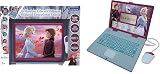 Lexibook Frozen Educational Laptop French English 124 Activities Elsa Anna view 2