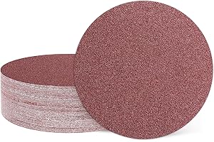HARFINGTON 40 Pcs 2 Inch Sanding Discs, 40 Grit Hook and Loop Sandpaper, No-Hole Aluminum Oxide Orbital Sander Sandpaper for 