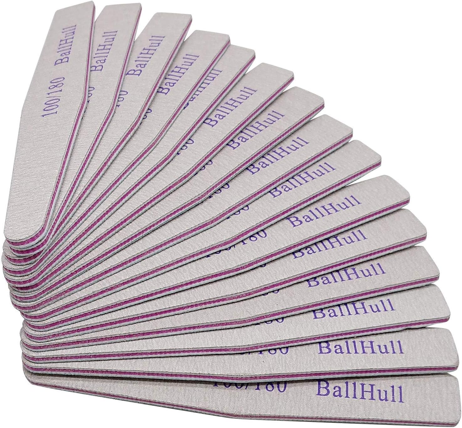 25PCS Nail Files Double Sided Emery Board Grit 100 180 Grit Nail File Apply Nail Art DIY.