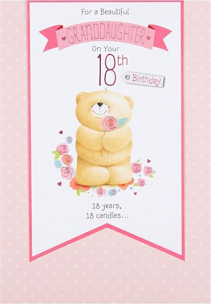 Fournitures De Bureau Papeterie Estiloss Com Texte En Anglais Hallmark Carte Danniversaire 18 Ans Medium Format Moyen