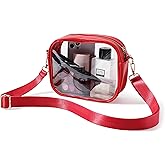 TOBVZOO Clear Bag Stadium Approved, Crossbody Transparent Bag for Concerts Sports Events, Purses for Men & Women