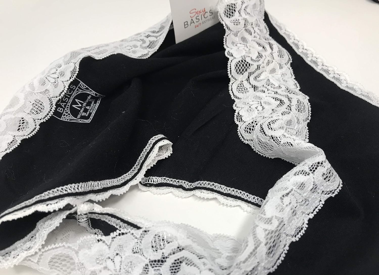 Sexy Basics Womens 12 Pack Bikini Panties Cotton-Spandex Lace Underwear/Ultra-Soft Cotton Stretch Underwear at  Women’s Clothing store