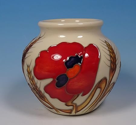 Moorcroft Harvest Poppy 2 75 Vase Shape 55 3 Emma Bossons Firsts