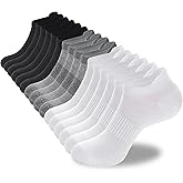 Corlap Ankle Socks Womens and Men - 8 Pairs Thin Low Cut No Show Athletic Running Socks With Tab